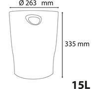 Exacompta 8x Corbeille à papier Ecobin Couleurs assorties 45302D