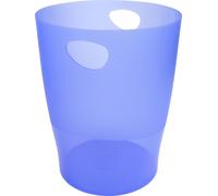Exacompta 8x Corbeille-à-papier Ecobin Linicolor Bleu glacé 45310D