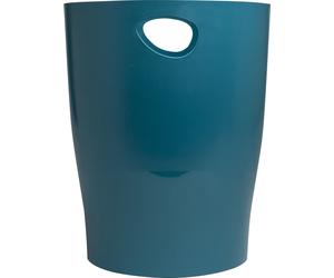 Exacompta 8x Corbeille à papier Ecobin Neo Deco Bleu canard 45328D