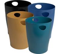 Exacompta 8x Corbeille à papier Ecobin Neo Deco Couleurs assorties 453505D