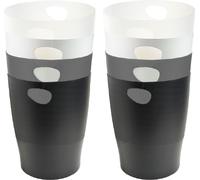 Exacompta 8x Corbeille-à-papier Ecobin Office Couleurs assorties 45398D