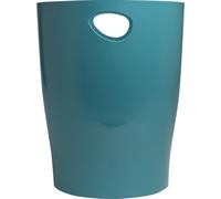 Exacompta 8x Corbeille à papier Ecobin Skandi Bleu Pacifique 45334D