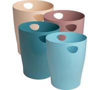 Exacompta 8x Corbeille à papier Ecobin Skandi Couleurs assorties 453606D