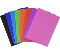 Exacompta 8x Protège-documents en PP 5/10e pochettes 160 vues A4 assort. 8880E