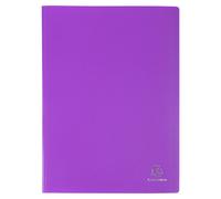 Exacompta 8x Protège-documents en PP 5/10e pochettes 160 vues A4 Violet 88826E