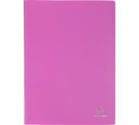 Exacompta 8x Protège-documents en PP 5/10e pochettes 200 vues A4 Rose 88117E