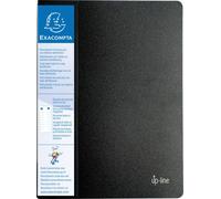 Exacompta 8x Protège-documents en PP rigide 120 vues A4 Noir 88601E