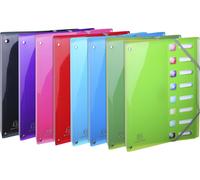 Exacompta 8x Trieur extensible en PP 8 compartiments PP A4 assort. 58670E