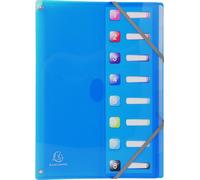 Exacompta 8x Trieur extensible en PP 8 compartiments PP A4 assort. 58680E