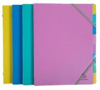 Exacompta 8x Trieur PP 3 rabats Young 8 compartiments A4 assort. 56190E