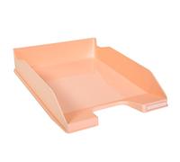 Corbeille à courrier standard Exacompta couleur pastel - Corail
