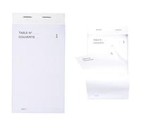 Exacompta 96201E Paquet de 10 Blocs Maitre d'Hôtel format vertical comprenant 50 feuilles dupli 15 x 8 cm & Paquet de 10 Blocs Maitre d'Hôtel format vertical comprenant 50 feuilles dupli 17 x 9,5 cm