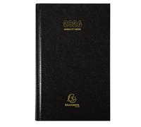 EXACOMPTA Agenda de bureau carré euros-cents 1 jour 210x135 mm Noir