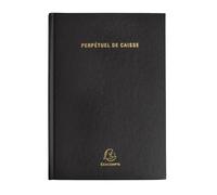 Exacompta Agenda bureau Caisse Perpétuel Journalier 14,8x21 cm Noir