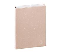 Exacompta Agenda journalier Eden – Septembre 2026 à Septembre 2027 – 12 x 17 cm – Rose poudré