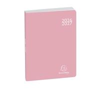 Exacompta - Agenda journalier Harmony 15x21cm - Août 2026 à juil 2027 Rose