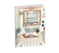 Exacompta - Agenda journalier Rideuses 12x17cm - Août 2026 à juil 2027 Surf | 1 Jour/page la semaine, 2 Jours/page le W nd, Coins détachables, Une couleur différente chaque mois