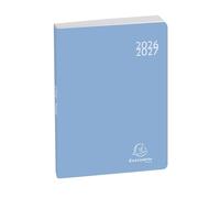 Exacompta Agenda journalier Forum Color Soft Harmony 12x17 cm Août 2025–juil. 2026 Bleu