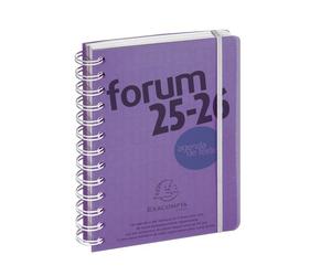 Exacompta Agenda Scolaire Forum Linicolor, 2025/2026, Violet