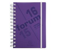 EXACOMPTA Agenda Scolaire Journalier 12x17 Forum Linicolor violet