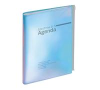 Exacompta - Agenda Semainier EasyTime 21S Iris 15x21cm Janv à déc 2027 Bleu | 7 Jours sans horaire, Espaces de notes et To do list, Double page mensuelle, Spirale, Papier Clairefontaine