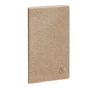 Exacompta - Agenda semainier Eden 9x17,5cm - Sept 2026 à août 2027 Or doux | La Semaine sur 2 pages, Broché, Papier ivoire Clairefontaine, Répertoire, Fabriqué en France