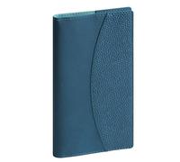 Exacompta - Agenda semainier Espace 17 Sésame 9x17,5cm Janv à déc 2027 Bleu | La Semaine sur 2 pages, RDV par heure, Tranche naturelle, Papier Ivoire Clairefontaine, Fabriqué en France