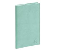 Exacompta Agenda semainier Eurotime 16 Lily 8,5x16cm - Janv à déc 2027 Vert | La Semaine sur 2 pages, RDV par heure, Tranche naturelle, Papier ivoire Clairefontaine, Fabriqué en France