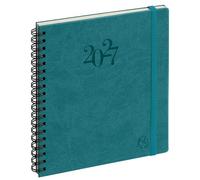Exacompta - Agenda semainier Eurotime 18S Swan 15x17cm - Janv à déc 2027 | La Semaine sur 2 pages, 7 jours, RDV par 1/2 h, Couleur aléatoire, Papier ivoire Clairefontaine, Fabriqué en France