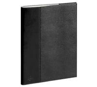 Exacompta Agenda semainier Eurotime 24S Kaa 16x24cm - Janv à déc 2027 Noir | La Semaine sur 2 pages, 7 jours complets, RDV par 1/2 h, Spirale, Papier ivoire Clairefontaine, Fabriqué en France