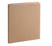 Exacompta Agenda semainier Horizons22 Eden 18x22,5cm - Janv à déc 2027 Or | Semaine sur 2 pages, RDV par 1/2 h, Espaces de notes, Tranche naturelle, Papier blanc Clairefontaine