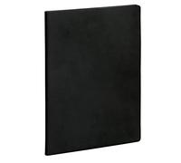Exacompta - Agenda semainier Nil 21x29,7cm - Sept 2026 à déc 2027 Noir | La Semaine sur 2 pages, Broché, Papier blanc Clairefontaine, Répertoire, Fabriqué en France
