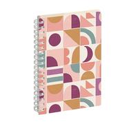 Exacompta 150150E - Agenda de poche SAD 15S EasyTime Paloma 10 x 15 cm - Semainier Septembre 2026 à Décembre 2027-16 mois - Géométrique