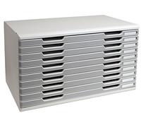 EXACOMPTA Bloc de classement MODULO A3+ 10 tiroirs 26 mm Gris lumière/grani