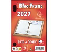Exacompta Bloc éphéméride - Date à droite - 2027