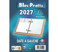 Exacompta Bloc éphéméride - Date à gauche - 2027