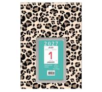 Exacompta - Bloc éphéméride neutre 6,5x9,7cm sur plaque - Urban roar - 2027 | A effeuiller chaque jour, Boitier plastique, Carte perforée pour fixation murale, Fabriqué en France