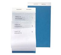 Exacompta Bloc Maître d'Hôtel 50 feuillets autocopiants numérotés en tripli 8x15 cm Blanc