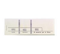 EXACOMPTA Bloc passe-partout 100 feuillets numérotés de 3 volets - Format 4,8x15 cm - Blanc