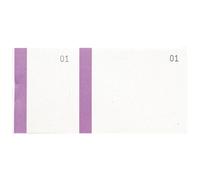 Exacompta Bloc vendeur à bande couleur 100 feuillets double numérotage 6,6 x 13,5 cm Violet