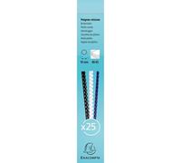EXACOMPTA Boite 25 reliures spirales plastique 10mm - Noir