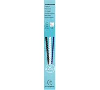 Boite 25 reliures spirales plastique 6mm - Noir