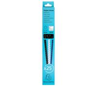 Baguette reliure anneaux plastique 8 mm Exacompta - Boîte de 25