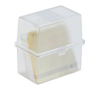 EXACOMPTA Boite à fiches MEMO-BOX A8 cristal