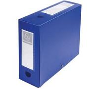 Boite de classement à pression Dos 100mm polypropylène 7/10e Opaque - A4 - Bleu