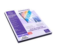 EXACOMPTA Boite de 100 plats pour relier PVC 20x100e - A4 - Cristal