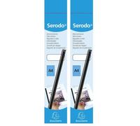 EXACOMPTA Boîte de 25 baguettes à relier manuelle Serodo 3 mm noir, 30 feuilles (Lot de 2)