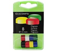 Exacompta Boîte De 8 Aimants F12 12mm De Diamètre Couleurs Assorties