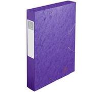 Chemise Box Cartobox Exacompta 24 x 32 cm dos 6 cm - mauve