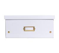 Grande Boîte de rangement en Carton A3+ Neo Deco - Blanc